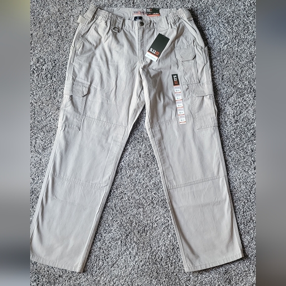 5.11 Tactical Series Relaxed Fit Khaki Cargo-Style Pants - Picture 1 of 10